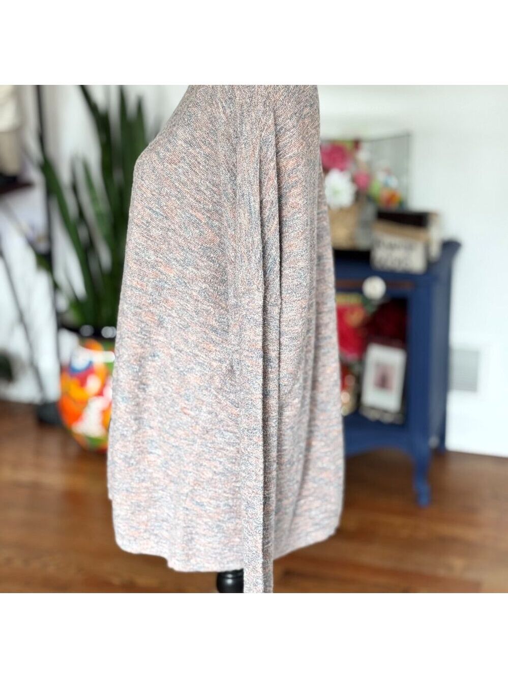 Pure Jill Organic Cotton Marled Top L Relaxed Fit Lightweight Sweater - Picture 4 of 8